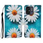 For Xiaomi Redmi 12C Colored Drawing Pattern Flip Leather Phone Case(Daisy) - 1