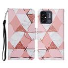 For Xiaomi Redmi 12C Colored Drawing Pattern Flip Leather Phone Case(Marble) - 1