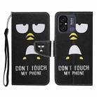 For Xiaomi Redmi 12C Colored Drawing Pattern Flip Leather Phone Case(Penguin) - 1