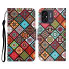 For Xiaomi Redmi 12C Colored Drawing Pattern Flip Leather Phone Case(Ethnic Style) - 1