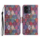 For Xiaomi Redmi 12C Colored Drawing Pattern Flip Leather Phone Case(Diamond Kaleidoscope) - 1