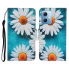 For Xiaomi Redmi Note 12 5G Global/Poco X5 Colored Drawing Pattern Flip Leather Phone Case(Daisy) - 1