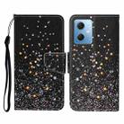 For Xiaomi Redmi Note 12 5G Global/Poco X5 Colored Drawing Pattern Flip Leather Phone Case(Black Pentagram) - 1