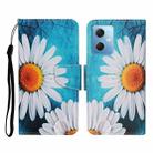 For Xiaomi Redmi Note 12 5G Global/Poco X5 Colored Drawing Pattern Flip Leather Phone Case(Chrysanthemum) - 1