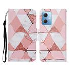 For Xiaomi Redmi Note 12 5G Global/Poco X5 Colored Drawing Pattern Flip Leather Phone Case(Marble) - 1