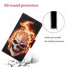 For Xiaomi Redmi Note 12 5G Global/Poco X5 Colored Drawing Pattern Flip Leather Phone Case(Flame Skull) - 6