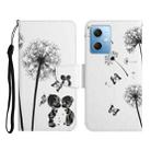 For Xiaomi Redmi Note 12 5G Global/Poco X5 Colored Drawing Pattern Flip Leather Phone Case(Dandelion) - 1