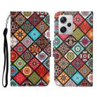 For Xiaomi Redmi Note 12 Pro 5G/Poco X5 Pro Colored Drawing Pattern Flip Leather Phone Case(Ethnic Style) - 1