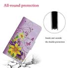 For Xiaomi Redmi Note 12 Pro 5G/Poco X5 Pro Colored Drawing Pattern Flip Leather Phone Case(Yellow Flower Butterfly) - 6