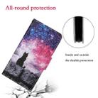 For Xiaomi Redmi Note 12 Pro 5G/Poco X5 Pro Colored Drawing Pattern Flip Leather Phone Case(Star Sky Cat) - 6