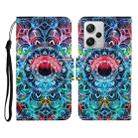 For Xiaomi Redmi Note 12 Pro 5G/Poco X5 Pro Colored Drawing Pattern Flip Leather Phone Case(Mandala) - 1