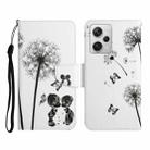 For Xiaomi Redmi Note 12 Pro 5G/Poco X5 Pro Colored Drawing Pattern Flip Leather Phone Case(Dandelion) - 1