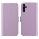 For Samsung Galaxy A24 4G Candy Color Litchi Texture Leather Phone Case(Light Purple) - 1
