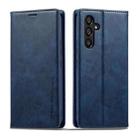 For Samsung Galaxy A34 5G LC.IMEEKE RFID Anti-theft Leather Phone Case(Blue) - 1