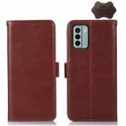 For Nokia G22 4G Crazy Horse Top Layer Cowhide Leather Phone Case(Brown) - 1