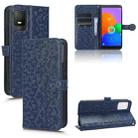 For TCL 403 Honeycomb Dot Texture Leather Phone Case(Blue) - 1