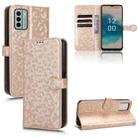 For Nokia G22 4G Honeycomb Dot Texture Leather Phone Case(Gold) - 1