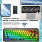 AULA F68 Transparent Customized Wired/Wireless/Bluetooth Three Model RGB Pluggable Mechanical Keyboard(Green Transparent) - 6