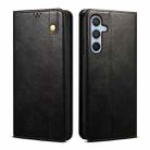For Samsung Galaxy M54 Oil Wax Crazy Horse Texture Leather Phone Case(Black) - 1