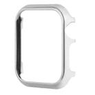 For Apple Watch Series SE 2&6&SE&5&4 44mm Mirror Hollow Watch Protective Case(Silver) - 1