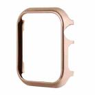 For Apple Watch Series 3&2&1 42mm Mirror Hollow Watch Protective Case(Rose Gold) - 1