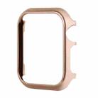 For Apple Watch Series SE 2&6&SE&5&4 40mm Mirror Hollow Watch Protective Case(Rose Gold) - 1