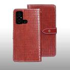 For Xiaomi Poco C55/Redmi 12C/Redmi 11A idewei Crocodile Texture Leather Phone Case(Red) - 1