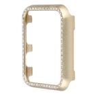 For Apple Watch Series SE 2&6&SE&5&4 44mm Aluminum Alloy Diamond Watch Protective Case(Gold) - 1