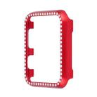 For Apple Watch Series 3&2&1 38mm Aluminum Alloy Diamond Watch Protective Case(Red) - 1