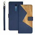 For Sharp Rouvo V idewei Two-color Splicing Leather Phone Case(Blue) - 1