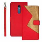 For Sharp Rouvo V idewei Two-color Splicing Leather Phone Case(Red) - 1