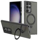 For Samsung Galaxy S23 Ultra 5G LK 3 in 1 MagSafe Magnetic Holder Phone Case(Black) - 1