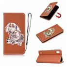 For Galaxy A10 3D Painting Horizontal Flip Leather Case with Holder & Card Slot & Wallet & Lanyard(Dog) - 1