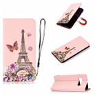 For Galaxy S10 3D Painting Horizontal Flip Leather Case with Holder & Card Slot & Wallet & Lanyard(Iron Tower) - 1