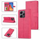 For Xiaomi Redmi 12 4G Global LC.IMEEKE Calf Texture Leather Phone Case(Red) - 1
