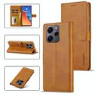 For Xiaomi Redmi 12 4G Global LC.IMEEKE Calf Texture Leather Phone Case(Brown) - 1