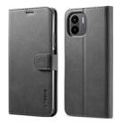 For Xiaomi Redmi A2 LC.IMEEKE Calf Texture Leather Phone Case(Black) - 1