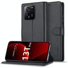 For Xiaomi 13T Pro 5G LC.IMEEKE Calf Texture Leather Phone Case(Black) - 1