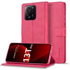 For Xiaomi 13T Pro 5G LC.IMEEKE Calf Texture Leather Phone Case(Red) - 1