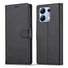 For Xiaomi Redmi Note 13 Pro 4G LC.IMEEKE Calf Texture Leather Phone Case(Black) - 3