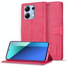 For Xiaomi Redmi Note 13 Pro 4G LC.IMEEKE Calf Texture Leather Phone Case(Red) - 1