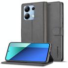 For Xiaomi Redmi Note 13 Pro 4G LC.IMEEKE Calf Texture Leather Phone Case(Grey) - 1