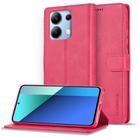 For Xiaomi Redmi Note 13 4G LC.IMEEKE Calf Texture Leather Phone Case(Red) - 1