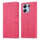 For Xiaomi Redmi Note 13 4G LC.IMEEKE Calf Texture Leather Phone Case(Red) - 3
