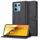 For Xiaomi Redmi Note 13 5G LC.IMEEKE Calf Texture Leather Phone Case(Black) - 1