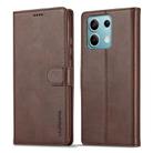 For Xiaomi Redmi Note 13 5G LC.IMEEKE Calf Texture Leather Phone Case(Coffee) - 3