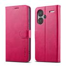 For Xiaomi Redmi Note 13 Pro+ LC.IMEEKE Calf Texture Leather Phone Case(Red) - 1