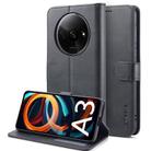 For Xiaomi Redmi A3 LC.IMEEKE Calf Texture Leather Phone Case(Black) - 1