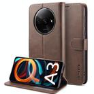For Xiaomi Redmi A3 LC.IMEEKE Calf Texture Leather Phone Case(Coffee) - 1
