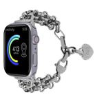 Stainless Steel Three Row Chain Watch Band For Apple Watch Ultra 49mm&Watch Ultra 2 49mm / Series 9&8&7 45mm / SE 3&SE 2&6&SE&5&4 44mm / 3&2&1 42mm (Silver) - 1